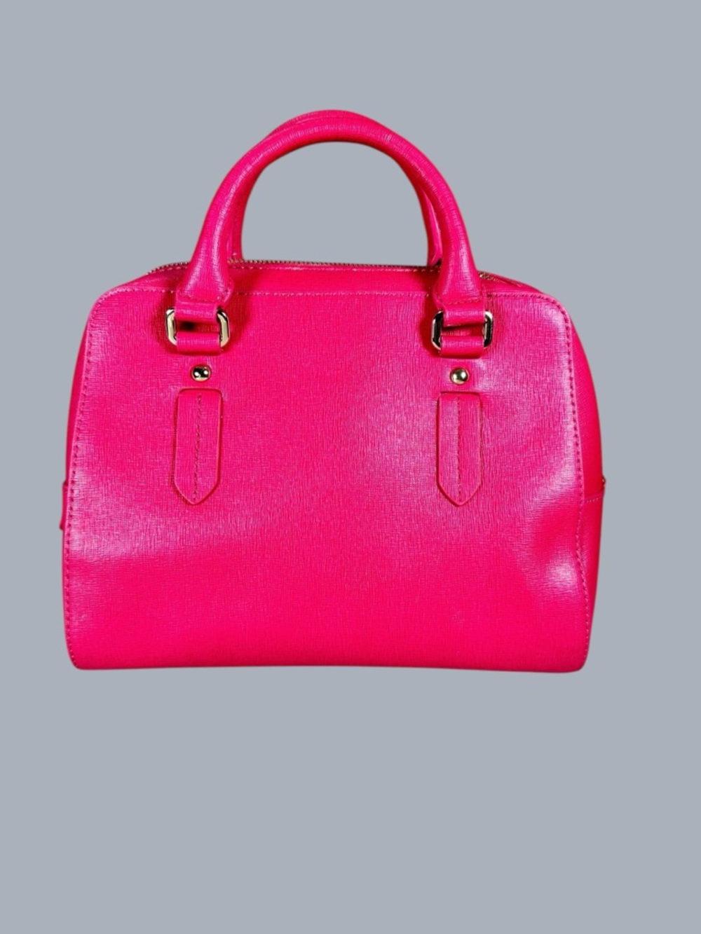 Furla Elena Saffiano Leather Satchel Bag in Fuschsia - Picture 3 of 14